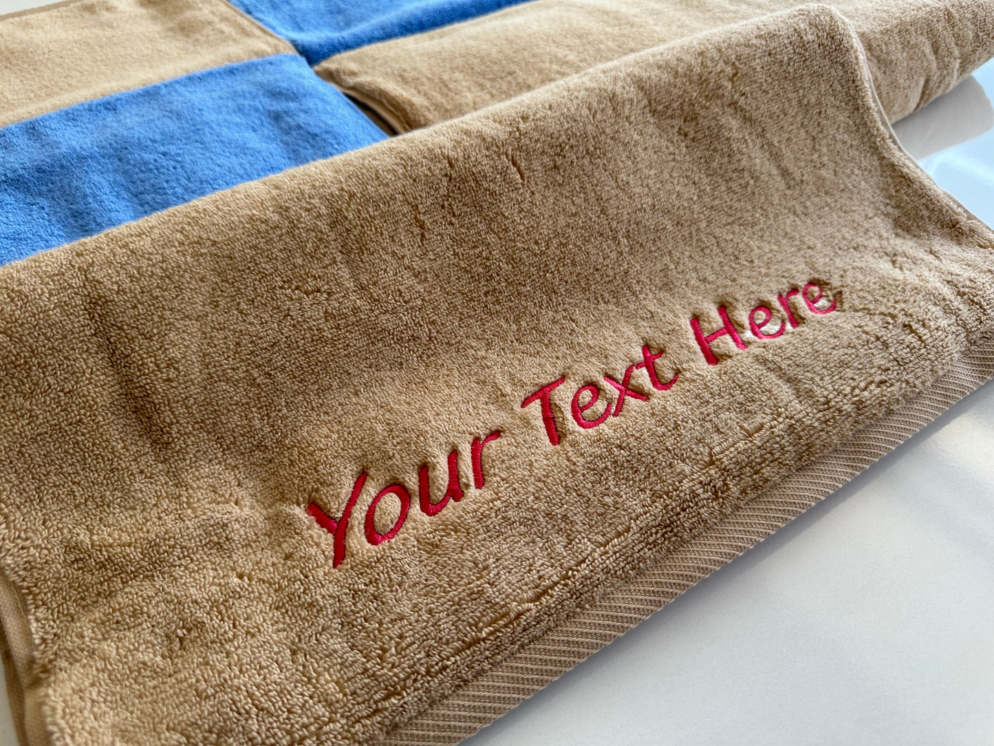 Personalized Terry Towels - Embroidered Monogrammed Hand Towels with Name, Perfect Wedding Gift