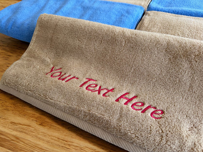 Personalized Terry Towels - Embroidered Monogrammed Hand Towels with Name, Perfect Wedding Gift