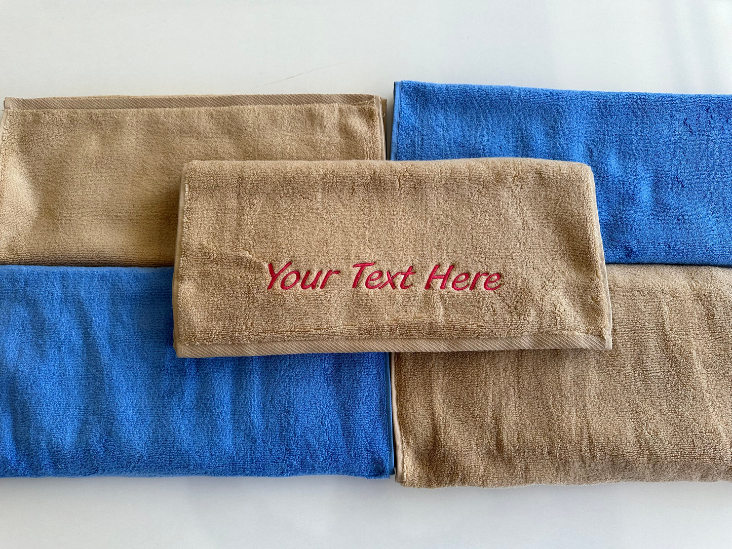 Personalized Terry Towels - Embroidered Monogrammed Hand Towels with Name, Perfect Wedding Gift