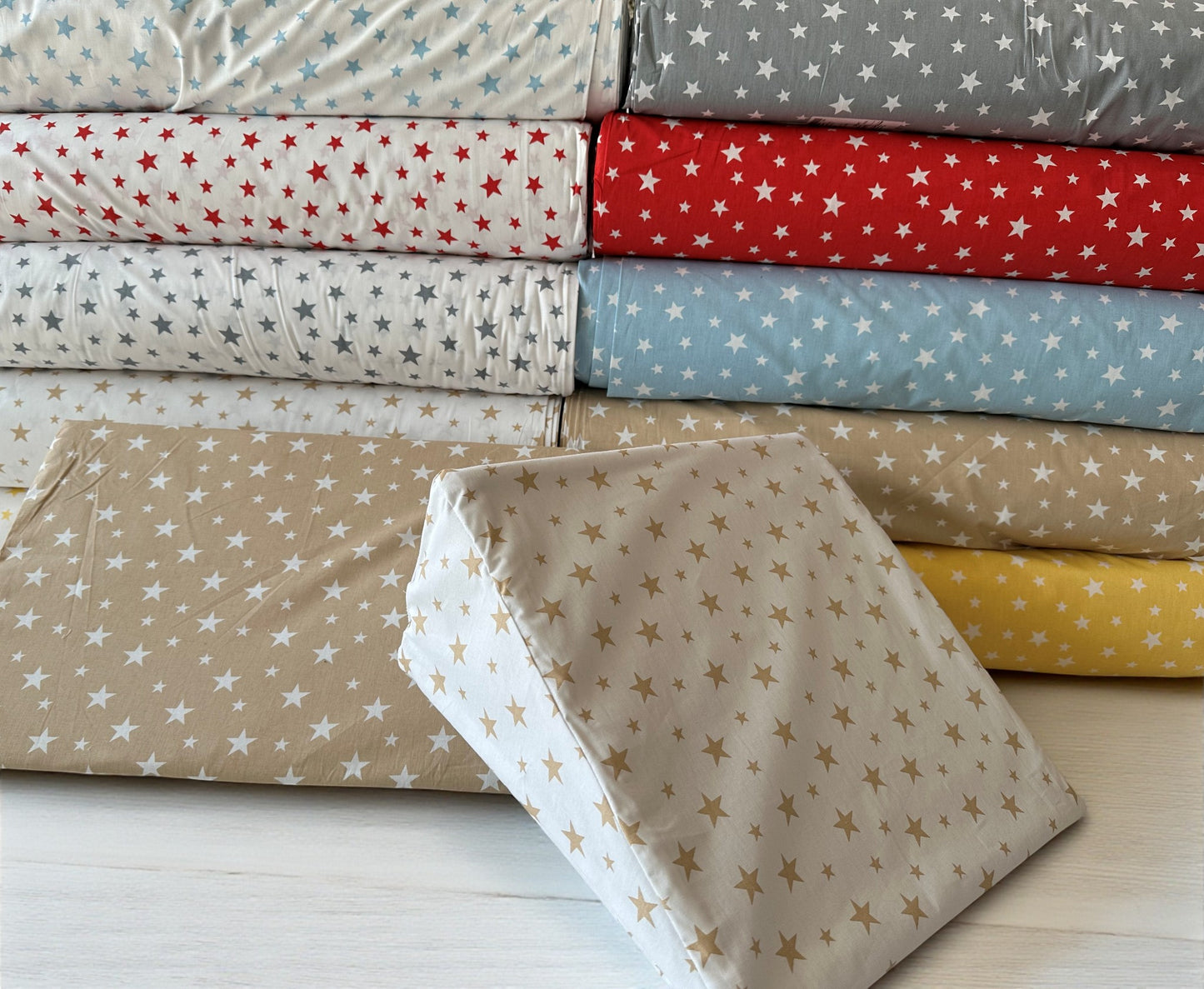 Custom Size Wedge Pillow Cover - Cotton Leg Support & Side Sleeper Case, Leg Wedge Cushion Cover