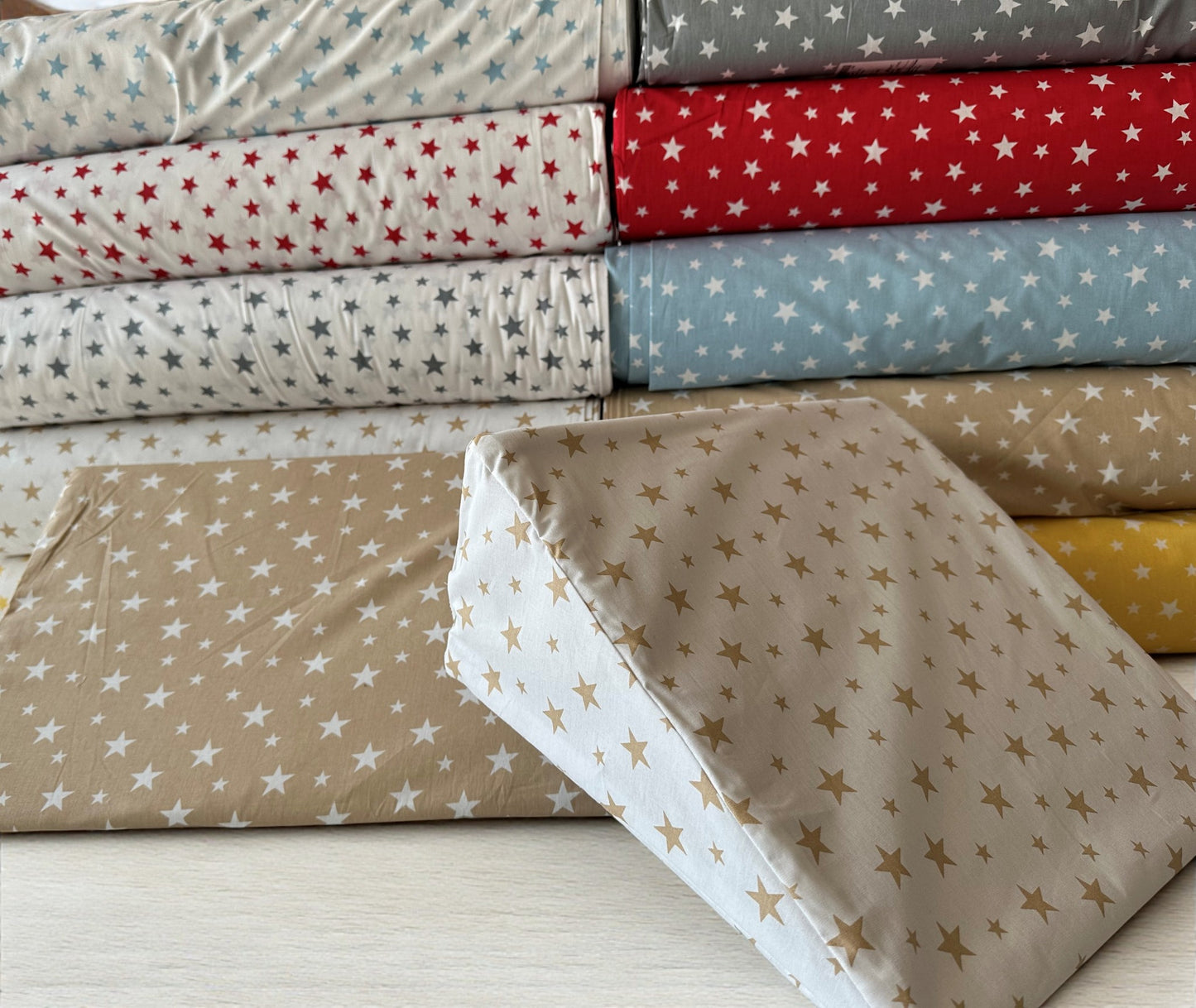 Custom Size Wedge Pillow Cover - Cotton Leg Support & Side Sleeper Case, Leg Wedge Cushion Cover