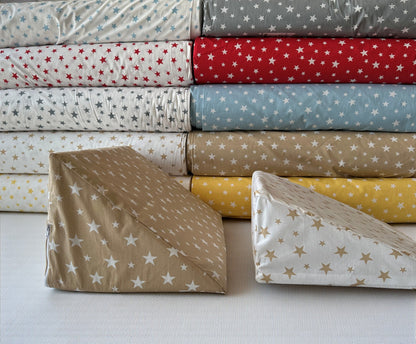 Custom Size Wedge Pillow Cover - Cotton Leg Support & Side Sleeper Case, Leg Wedge Cushion Cover