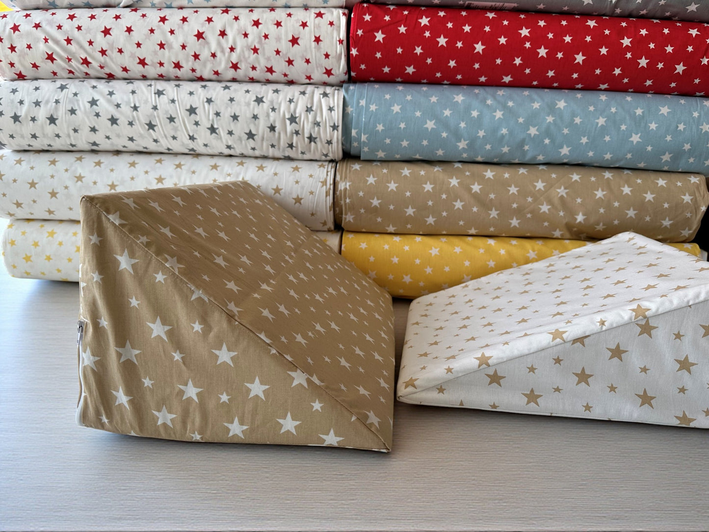 Custom Size Wedge Pillow Cover - Cotton Leg Support & Side Sleeper Case, Leg Wedge Cushion Cover