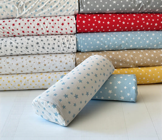 Custom Cotton Half Moon Bolster Pillow Cover - Semi-Round Leg & Knee Support Pillow Case