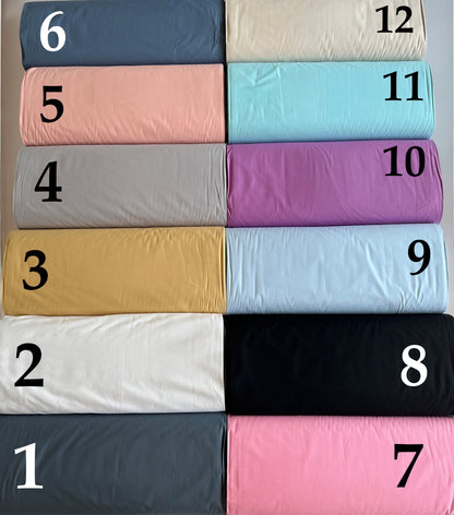 Custom Cotton Half Moon Pillow Cover - Semi-Round Leg & Knee Support Bolster Case