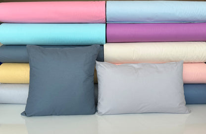 Custom Cotton Pillow Covers - Any Size Throw, Lumbar, and Cushion Covers, Colorful Decorative Pillow Cases