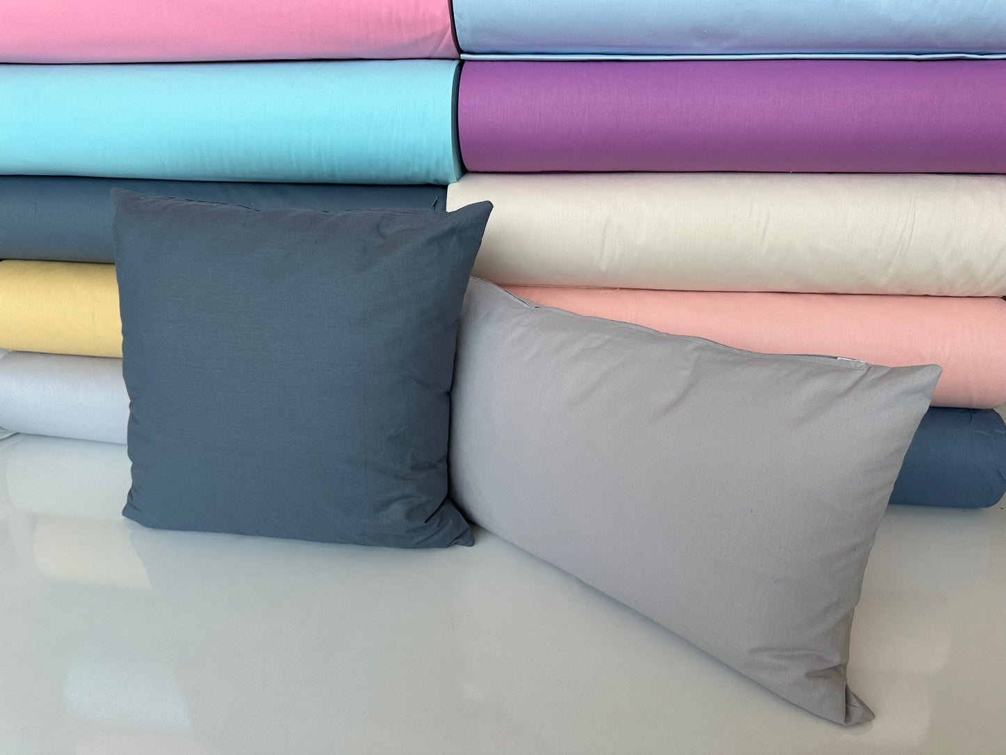 Custom Cotton Pillow Covers - Any Size Throw, Lumbar, and Cushion Covers, Colorful Decorative Pillow Cases