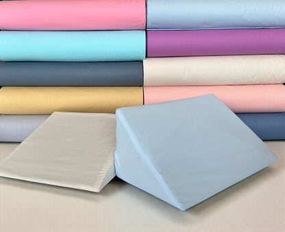 Custom Size Wedge Pillow Cover - Cotton Leg Support & Side Sleeper Case, Leg Wedge Cushion Cover