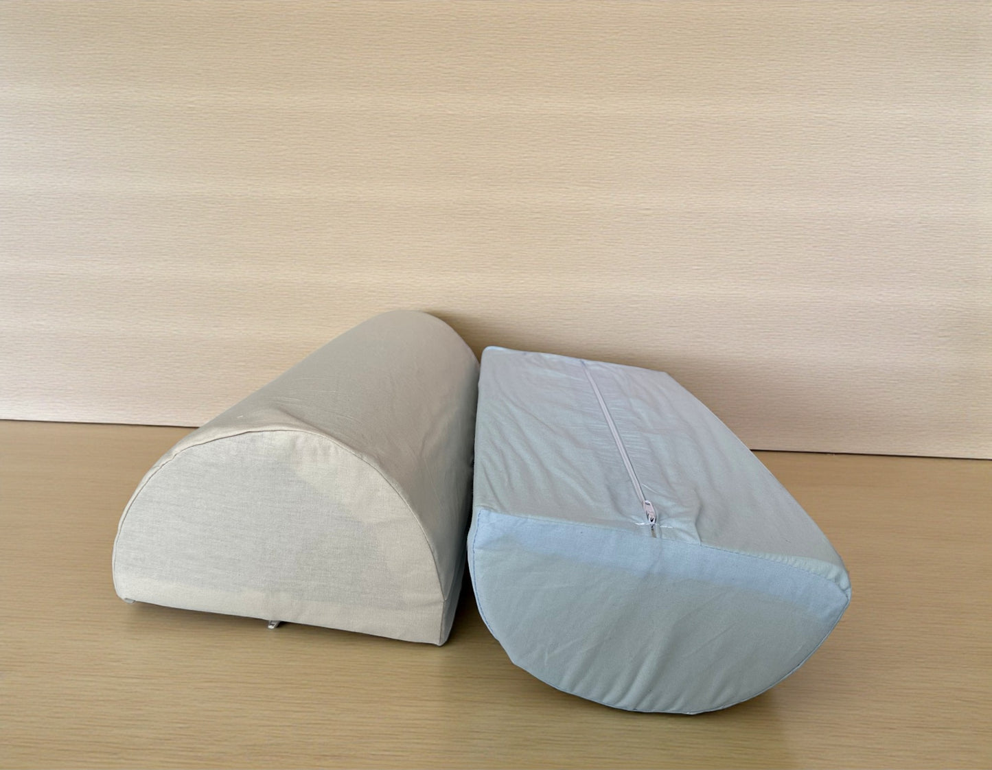 Custom Cotton Half Moon Pillow Cover - Semi-Round Leg & Knee Support Bolster Case