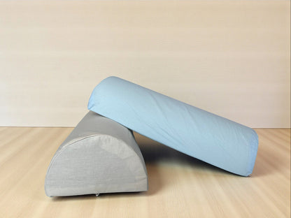 Custom Cotton Half Moon Pillow Cover - Semi-Round Leg & Knee Support Bolster Case