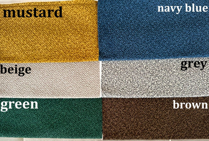 Custom Boucle Bench Cushion Cover - Bay Window & Floor Cushion in Boucle Fabric (Cushion Cover Only)