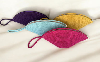 Colorful Cotton Rope Clutch Bag - Boho Summer Purse, Bridesmaid Gift, Clutch for Women