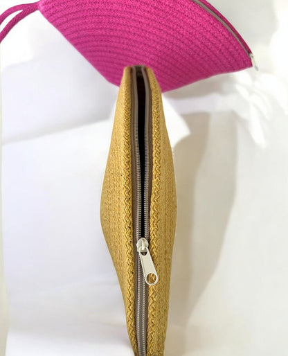 Colorful Cotton Rope Clutch Bag - Boho Summer Purse, Bridesmaid Gift, Clutch for Women