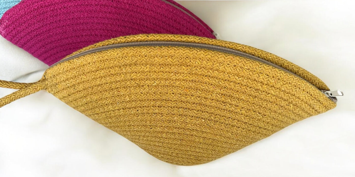Colorful Cotton Rope Clutch Bag - Boho Summer Purse, Bridesmaid Gift, Clutch for Women