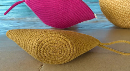 Colorful Cotton Rope Clutch Bag - Boho Summer Purse, Bridesmaid Gift, Clutch for Women