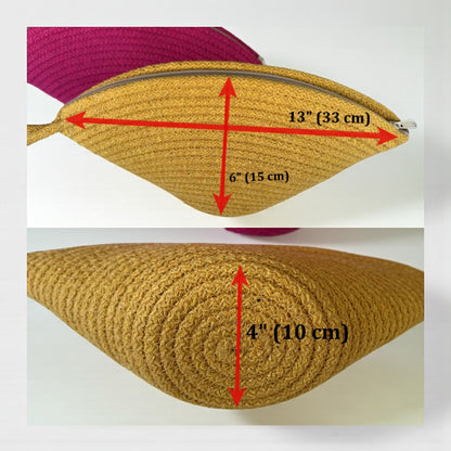 Colorful Cotton Rope Clutch Bag - Boho Summer Purse, Bridesmaid Gift, Clutch for Women