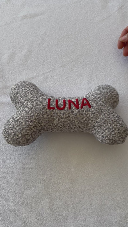 Personalized Dog Bone Toy - Custom Pet Gift, Soft Puppy Toys for Dog Lovers