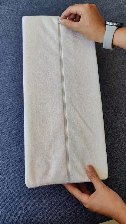 Custom Waterproof Half Moon Pillow Cover - Semi-Round Leg & Knee Support Bolster Case