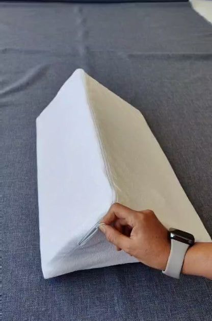 Waterproof Wedge Pillow Cover - Leg Support & Side Sleeper Pillow Case in Water Proof Fabric