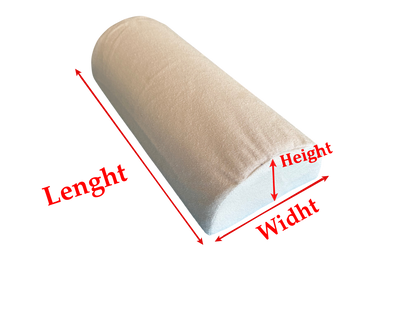 Custom Waterproof Half Moon Pillow Cover - Semi-Round Leg & Knee Support Bolster Case