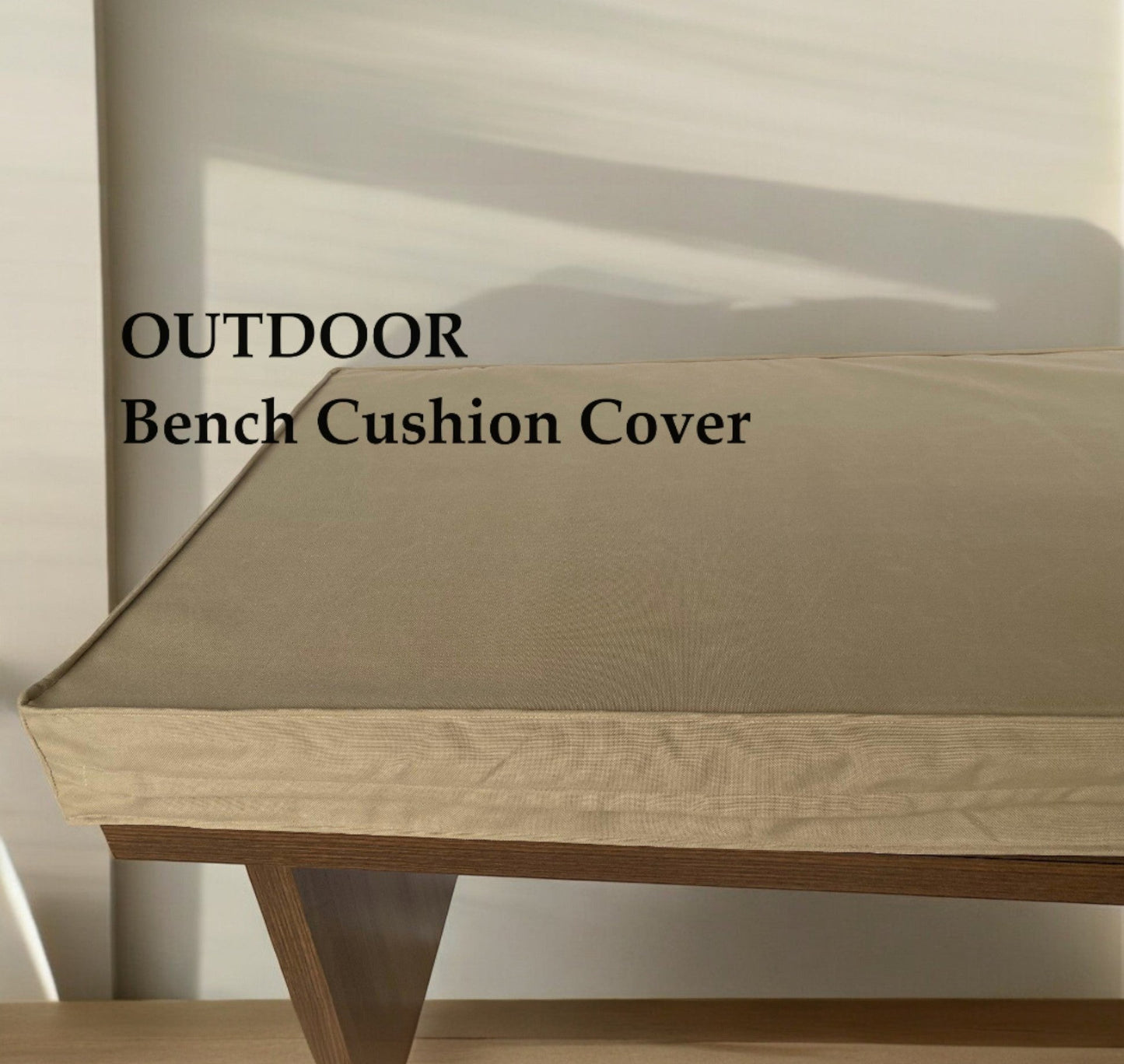 Waterproof Bench Cushion Cover - Bay Window & Floor Cushion in Waterproof Fabric (Cushion Cover Only)
