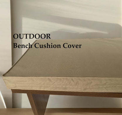 Waterproof Bench Cushion Cover - Bay Window & Floor Cushion in Waterproof Fabric (Cushion Cover Only)