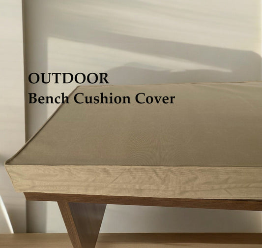 Waterproof Bench Cushion Cover - Bay Window & Floor Cushion in Waterproof Fabric (Cushion Cover Only)